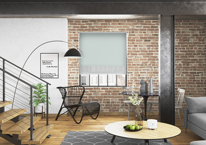 Rimini (Blackout), Grey & Optima Tide - Double Roller Blind - Image 5
